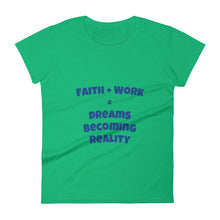 Cargar imagen en el visor de la galería, <transcy>Faith + Work - Camiseta de manga corta para mujer</transcy>