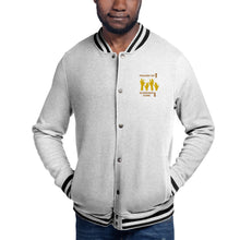 Load image into Gallery viewer, Praises Up Embroidered Champion Bomber Jacket