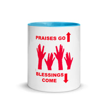 Load image into Gallery viewer, Praises Up Mug with Color Inside