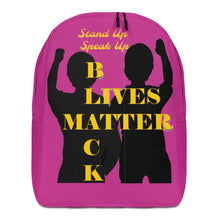 Load image into Gallery viewer, Black Lives Matter Minimalist Backpack