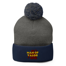 Load image into Gallery viewer, Man of Valor Pom-Pom Beanie