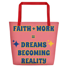 Load image into Gallery viewer, Faith + Work Beach Bag