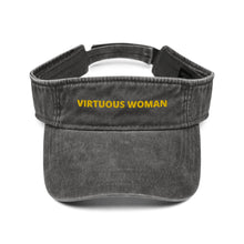 Load image into Gallery viewer, Virtuous Woman Denim visor