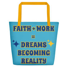 Load image into Gallery viewer, Faith + Work Beach Bag