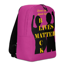 Load image into Gallery viewer, Black Lives Matter Minimalist Backpack