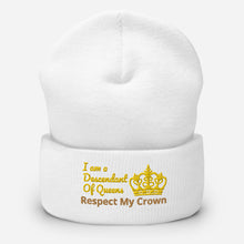 Cargar imagen en el visor de la galería, Queen Cuffed Beanie