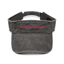 Load image into Gallery viewer, Virtuous Woman Denim visor