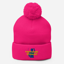 Load image into Gallery viewer, Virtuous Woman Pom-Pom Beanie