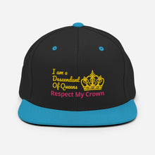 Load image into Gallery viewer, Queen Snapback Hat