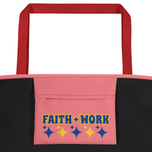 Load image into Gallery viewer, Faith + Work Beach Bag