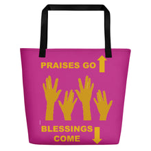 Load image into Gallery viewer, Praises Up Beach Bag