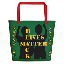 Load image into Gallery viewer, Black Lives Matter Beach Bag