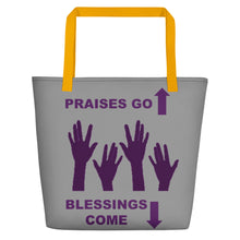 Load image into Gallery viewer, Praises Up Beach Bag