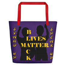 Load image into Gallery viewer, Black Lives Matter Beach Bag