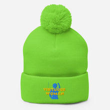 Load image into Gallery viewer, Virtuous Woman Pom-Pom Beanie
