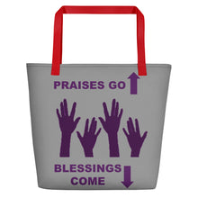 Load image into Gallery viewer, Praises Up Beach Bag