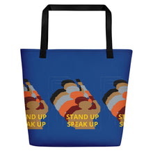 Cargar imagen en el visor de la galería, Stand Up-Black Women Lives Matter Beach Bag
