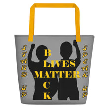 Load image into Gallery viewer, Black Lives Matter Beach Bag