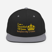 Load image into Gallery viewer, Queen Snapback Hat