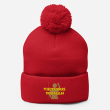 Load image into Gallery viewer, Virtuous Woman Pom-Pom Beanie