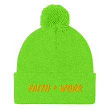 Cargar imagen en el visor de la galería, Faith + Work Pom-Pom Beanie