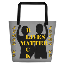 Load image into Gallery viewer, Black Lives Matter Beach Bag