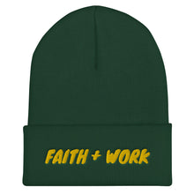 Cargar imagen en el visor de la galería, Faith + Work Cuffed Beanie