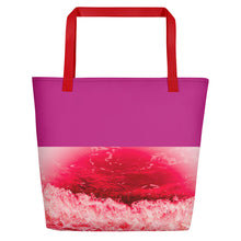 Load image into Gallery viewer, Pink Ocean Beach Bag