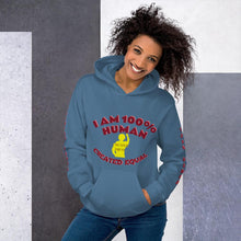 Cargar imagen en el visor de la galería, 100% Human Unisex Hoodie - Shannon Alicia LLC