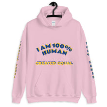 Load image into Gallery viewer, 100% Human Unisex Hoodie - Shannon Alicia LLC