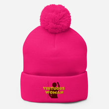 Load image into Gallery viewer, Virtuous Woman Pom-Pom Beanie