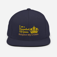 Load image into Gallery viewer, Queen Snapback Hat