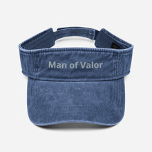 Load image into Gallery viewer, Man of Valor Denim visor