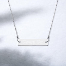 Load image into Gallery viewer, Pray Up Engraved Silver Bar Chain Necklace - Shannon Alicia LLC