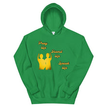 Load image into Gallery viewer, Pray Up-Stand Up-Speak Up Unisex Hoodie - Shannon Alicia LLC