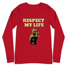 Cargar imagen en el visor de la galería, Respect My Life Unisex Long Sleeve Tee