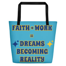 Load image into Gallery viewer, Faith + Work Beach Bag
