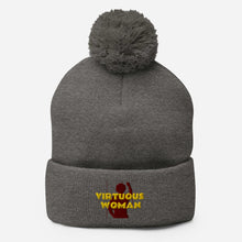 Load image into Gallery viewer, Virtuous Woman Pom-Pom Beanie