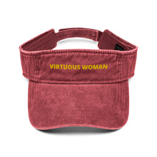 Load image into Gallery viewer, Virtuous Woman Denim visor