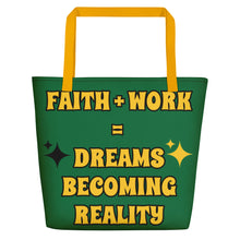 Load image into Gallery viewer, Faith + Work Beach Bag