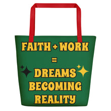 Load image into Gallery viewer, Faith + Work Beach Bag