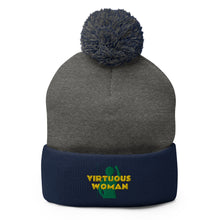 Load image into Gallery viewer, Virtuous Woman Pom-Pom Beanie