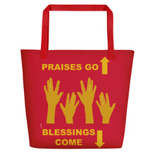 Load image into Gallery viewer, Praises Up Beach Bag