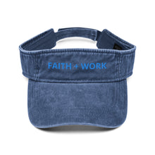 Load image into Gallery viewer, Faith + Work Denim visor