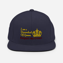 Load image into Gallery viewer, Queen Snapback Hat