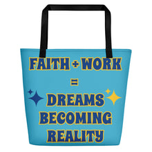 Load image into Gallery viewer, Faith + Work Beach Bag