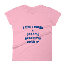 Cargar imagen en el visor de la galería, <transcy>Faith + Work - Camiseta de manga corta para mujer</transcy>