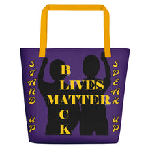 Load image into Gallery viewer, Black Lives Matter Beach Bag
