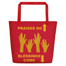 Load image into Gallery viewer, Praises Up Beach Bag