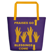 Load image into Gallery viewer, Praises Up Beach Bag